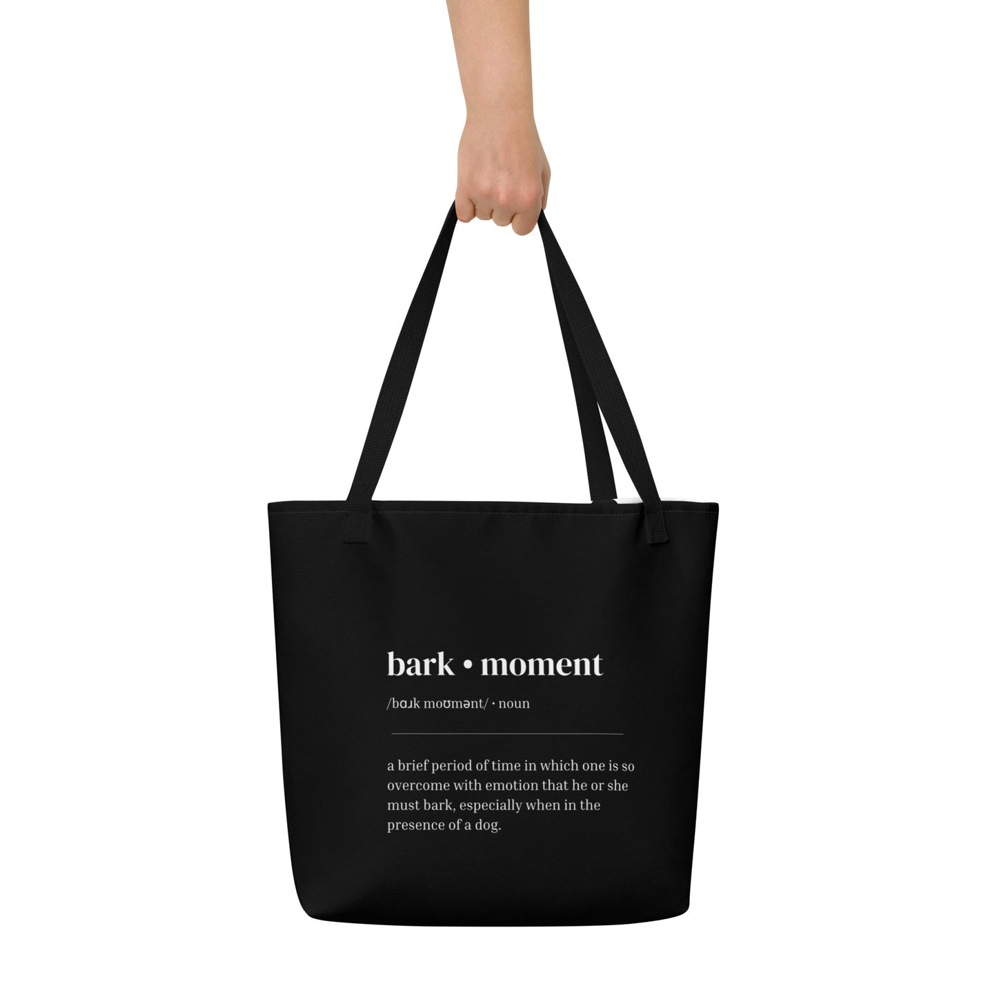 Dictionary Page - Black - Tote