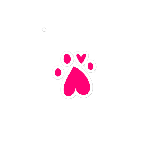 Paw Logo - Pink - Sticker