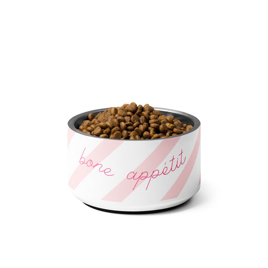 Bone Appétit - Pink Multi - Dog Bowl (Small)