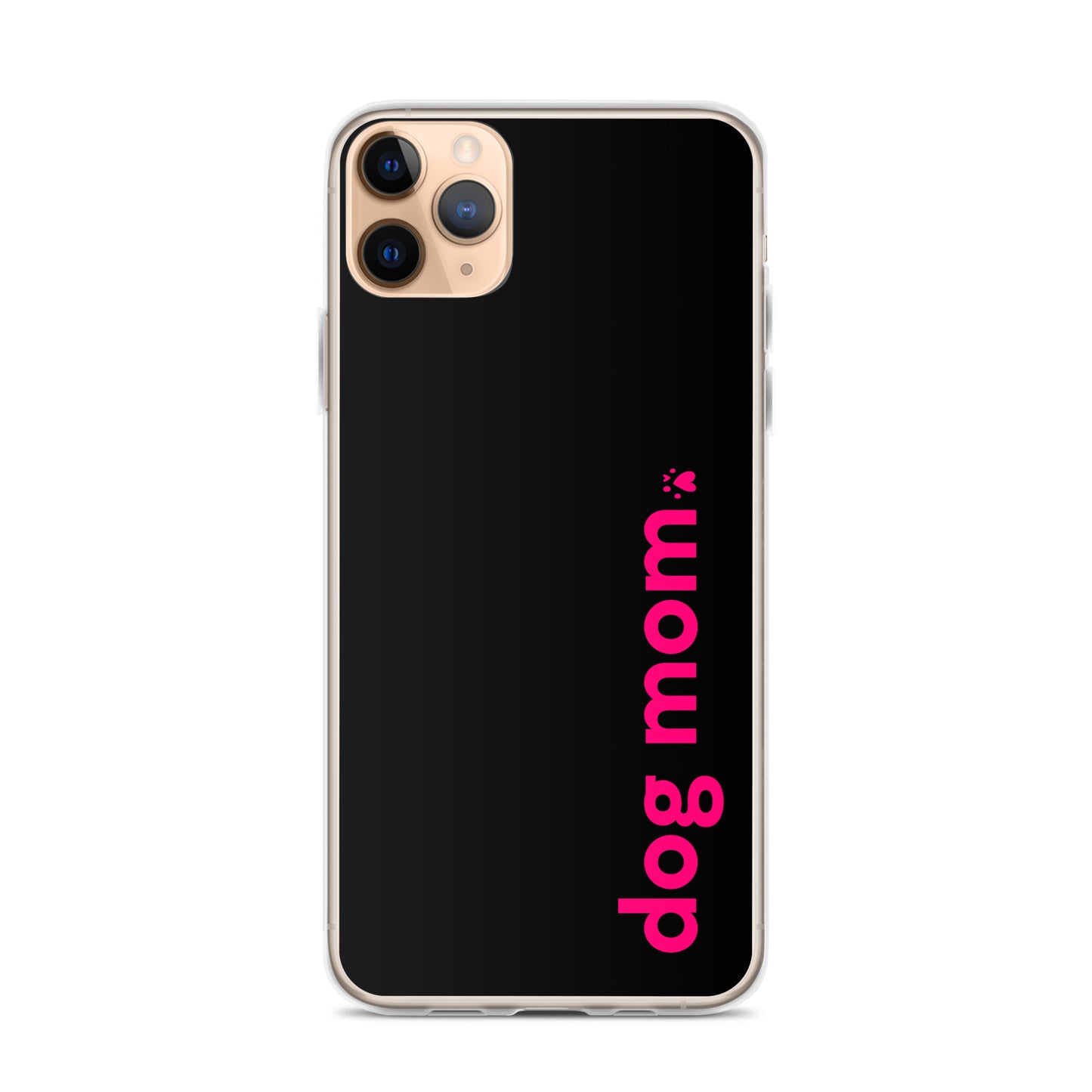 Dog Mom - Black & Pink - iPhone Case