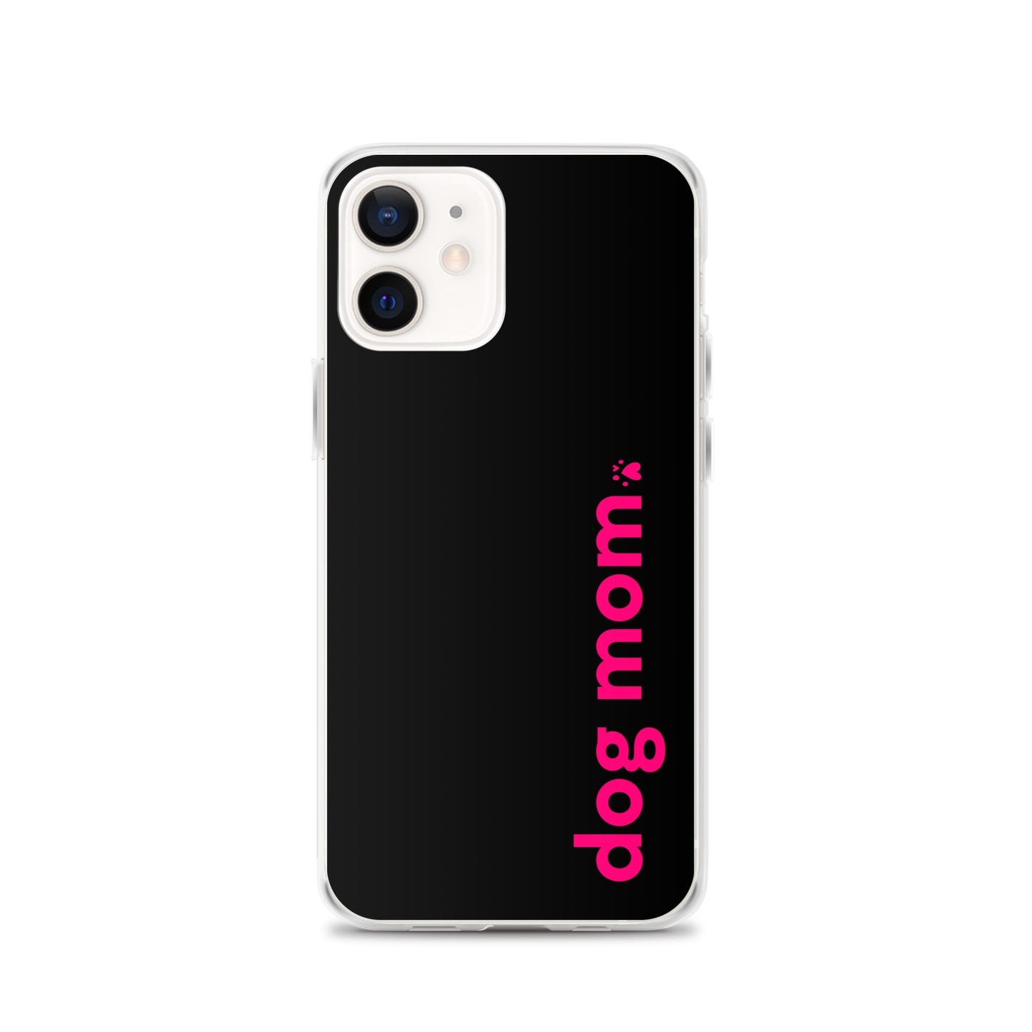 Dog Mom - Black & Pink - iPhone Case